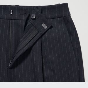 Black Pinstripe Trousers